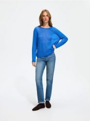 Sweter z domieszką wełny - wielobarwny. Swetry damskie Reserved, l, bez wzorów, z dzianiny, bez kołnierzyka, bez ramiączek, bez kaptura. Za 119.99 zł.