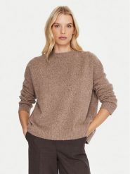 Weekend Max Mara Sweter Sibari 2525366152 Brązowy Relaxed Fit. Brązowe swetry damskie Weekend Max Mara, xxl, bez wzorów, z wełny, bez kołnierzyka, bez ramiączek, bez kaptura. Za 1,039.00 zł.