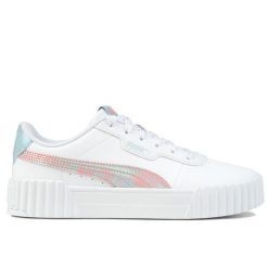 Buty damskie sportowe Puma CARINA 3,0 SPACE BELLE JR. Białe obuwie sportowe damskie Puma, bez wzorów. Za 169.00 zł.