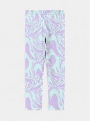 Coccodrillo Legginsy WC4122101VGA Zielony Slim Fit. Zielone legginsy dla dziewczynek COCCODRILLO, bez wzorów, z bawełny. Za 39.99 zł.