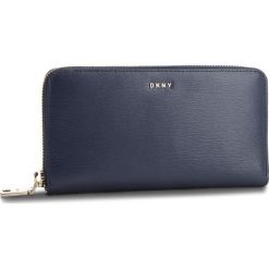 Duży Portfel Damski DKNY - Bryant New Zip Around R8313658 Navy NVY. Niebieskie portfele damskie DKNY, ze skóry. Za 549.00 zł.
