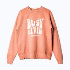 Bluza polarowa męska KAVU Core Crew. Brązowe bluzy męskie KAVU, m, bez wzorów, z polaru, bez kaptura. Za 299.99 zł.