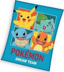 Koc dla dzieci Pokemon Pokemony 130x160. Kocyki dla dzieci Carbotex. Za 89.25 zł.
