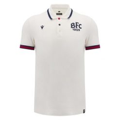 Polo Bologne Athleisure 2024/25. Białe koszulki polo męskie Macron, m, bez wzorów, bez kołnierzyka, bez ramiączek. Za 235.00 zł.