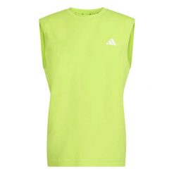 Tank top adidas Workout Essentials Feelready. Żółte t-shirty męskie Adidas, m, bez wzorów, z bawełny, klasyczne, bez kołnierzyka. Za 111.50 zł.