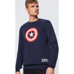 Bluza Kapitan Ameryka - Granatowy. Bluzy męskie marki Cropp. W wyprzedaży za 69.99 zł.
