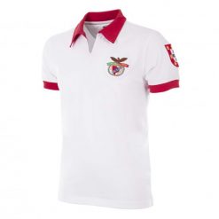 Koszulka piłkarska retro dla dorosłych SL Benfica 1968 Wyjazdowa - Biały. Białe koszulki sportowe męskie COPA FOOTBALL, l, bez wzorów, bez kołnierzyka, bez ramiączek, do piłki nożnej. Za 296.76 zł.