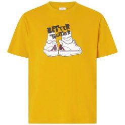 Koszulka Kappa Glabu Tbar. Żółte koszulki sportowe męskie Kappa, s, bez wzorów, z materiału, bez kołnierzyka, bez ramiączek, trekkingowe. Za 132.00 zł.