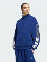 Adidas Bluza Adidas Kit 3-Stripes KW2356 Niebieski Regular Fit. Niebieskie bluzy męskie Adidas, m, bez wzorów, bez kaptura. Za 299.99 zł.