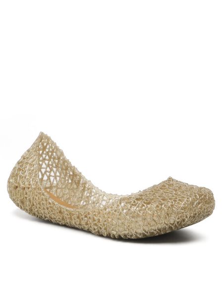 Melissa Baleriny Mini Melissa Campana Papel Inf 32996 Złoty. Żółte baleriny dziewczęce Melissa, bez wzorów, z tworzywa sztucznego, bez zapięcia. Za 189.99 zł.