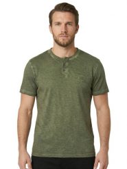 Koszulka męska z krótkim rękawem Old Wash. Zielone koszulki sportowe męskie LEONE 1947 APPAREL, m, bez wzorów, z bawełny, bez kołnierzyka, bez ramiączek, na fitness i siłownię. Za 206.29 zł.