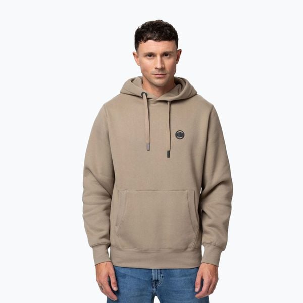 Bluza męska Pitbull Small Logo Hooded. Brązowe bluzy męskie PITBULL, l, bez wzorów, z bawełny, bez kaptura. Za 189.99 zł.