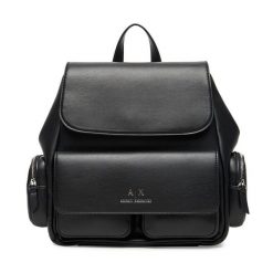 Plecak Armani Exchange. Czarne plecaki damskie Armani Exchange, bez wzorów. Za 759.99 zł.