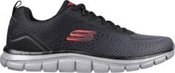 Skechers Buty męskie Skechers Track-Ripkent czarne 232399 BKCC 40. Czarne buty sportowe męskie Skechers, bez zapięcia. Za 237.58 zł.