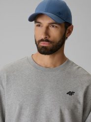 4F Czapka z daszkiem snapback uniseks - niebieska S/M (58cm). Niebieskie czapki i kapelusze damskie 4f, bez wzorów, z bawełny, klasyczne. Za 59.99 zł.