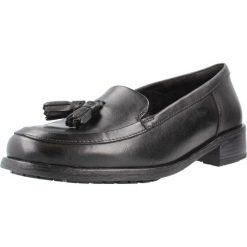 Buty CLARKS 26178703C Czarny. Czarne obuwie sportowe damskie Clarks, bez wzorów, ze skóry, na fitness i siłownię. Za 297.99 zł.