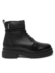 Tommy Hilfiger Kozaki Th Chunky Tl Lace Up Boot FM0FM05270 Czarny. Czarne kozaki męskie Tommy Hilfiger, ze skóry. Za 659.99 zł.