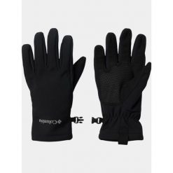 Rękawiczki Damskie Columbia Kruser Ridge III. Czarne rękawiczki damskie Columbia, na zimę, bez wzorów, z softshellu, sportowe. Za 259.00 zł.