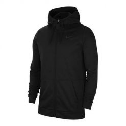 Bluza treningowa męska Nike Thrma HD FZ. Szare bluzy męskie Nike, m, bez wzorów, z kapturem, na fitness i siłownię. Za 362.00 zł.