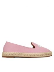 DeeZee Espadryle 8-266-3 Różowy. Czerwone espadryle damskie DeeZee, bez wzorów, z materiału, bez obcasa, bez zapięcia. Za 119.99 zł.