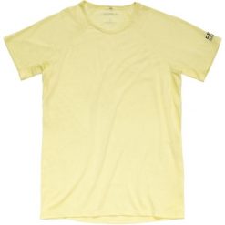 Koszulka termoaktywna Devold Endurance Merino 130 Tee. Żółte koszulki sportowe męskie Devold, l, bez wzorów, z materiału, bez kołnierzyka, bez ramiączek, na fitness i siłownię. Za 324.49 zł.