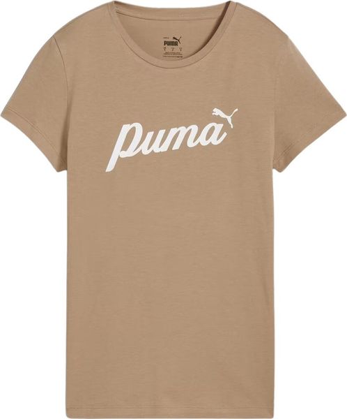 Puma Koszulka damska Puma ESS Script beżowa 679315 67 M. Brązowe t-shirty damskie Puma, m, bez wzorów, bez kołnierzyka. Za 95.03 zł.