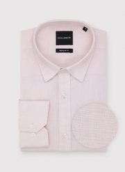 PAKO LORENTE - Lniana koszula męska w kolorze różowym. Czerwone koszule męskie Pako Lorente, na lato, l, bez wzorów, ze lnu, casualowe, bez kołnierzyka, bez ramiączek. Za 299.99 zł.