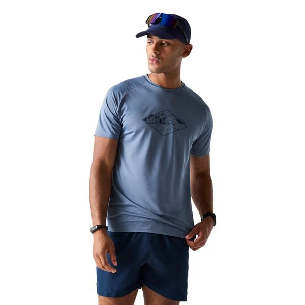 Męska Koszulka Tech II Nature. Białe koszulki sportowe męskie Dare 2b, m, bez wzorów, z elastanu, bez kołnierzyka, bez ramiączek, do biegania. Za 87.99 zł.