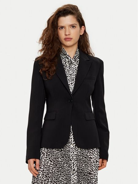 KARL LAGERFELD Marynarka A1W14045 Czarny Regular Fit. Czarne żakiety damskie KARL LAGERFELD, bez wzorów, z syntetyku. Za 739.00 zł.