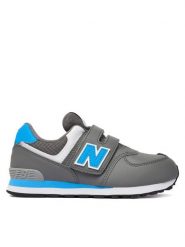 New Balance Sneakersy P5743WU Szary. Szare buty sportowe chłopięce New Balance, bez wzorów, ze skóry, bez zapięcia. Za 299.99 zł.