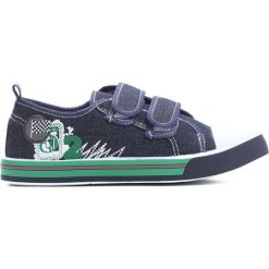 Granatowe Trampki Treat On. Niebieskie buty sportowe chłopięce Born2be, z materiału. Za 39.99 zł.