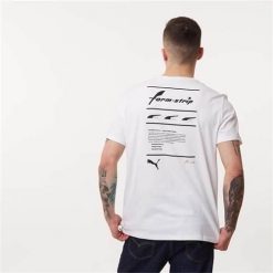 Koszulka sportowa męska Puma Dassler Legacy Graphic. Białe koszulki sportowe męskie Puma, l, bez wzorów, bez kołnierzyka, bez ramiączek. Za 142.00 zł.