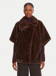 PINKO Futro Comodino 103837 A2PI Brązowy Regular Fit. Brązowe płaszcze damskie Pinko, s, bez wzorów, z futra, bez kaptura. Za 1,839.10 zł.