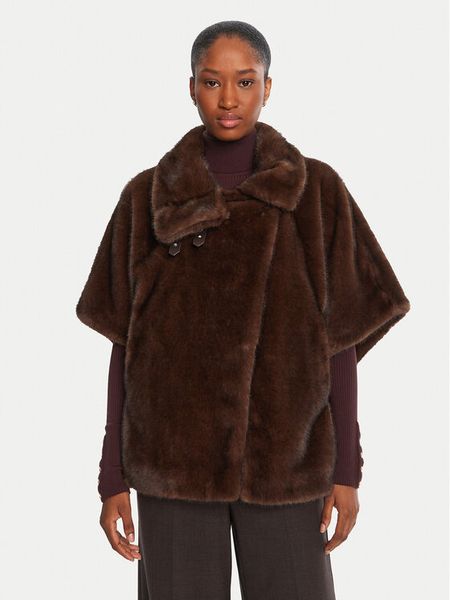 PINKO Futro Comodino 103837 A2PI Brązowy Regular Fit. Brązowe płaszcze damskie Pinko, s, bez wzorów, z futra, bez kaptura. Za 1,839.10 zł.