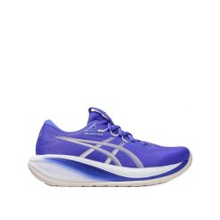 Buty do biegania ASICS Gel-Cumulus 28 Niebiesko/Białe. Białe obuwie sportowe damskie Asics, bez wzorów, z materiału, do biegania. Za 755.10 zł.