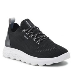 Sneakersy Geox. Niebieskie półbuty na co dzień męskie Geox, bez wzorów, bez zapięcia. Za 209.99 zł.