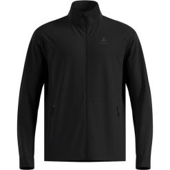 Kurtka przeciwwiatrowa Odlo Jacket ESSENTIAL WARM. Czarne buty sportowe męskie Odlo, bez wzorów, sportowe, bez kaptura. Za 539.99 zł.