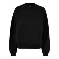 Sweter Damski Organic Crew Neck Oversized Jumper. Czarne swetry damskie Urban Classics, s, bez wzorów, bez kołnierzyka, bez ramiączek, bez kaptura. Za 186.99 zł.