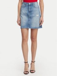 JOOP! Jeans Spódnica jeansowa Rosalie 30102891 Niebieski Regular Fit. Niebieskie spódnice damskie JOOP! Jeans, xxs, bez wzorów, z bawełny. Za 679.99 zł.