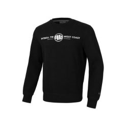 Bluza męska Pitbull Keep Rolling. Czarne bluzy męskie PITBULL, m, bez wzorów, bez kaptura, na fitness i siłownię. W wyprzedaży za 219.00 zł.