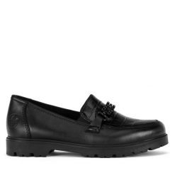 Mokasyny Rieker. Czarne mokasyny damskie Rieker. Za 295.00 zł.