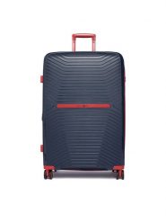 Beverly Hills Polo Club Walizka duża CEO-BHPC-WAL-005-L Granatowy. Niebieskie walizki męskie Beverly Hills Polo Club, bez wzorów, duże. Za 399.99 zł.