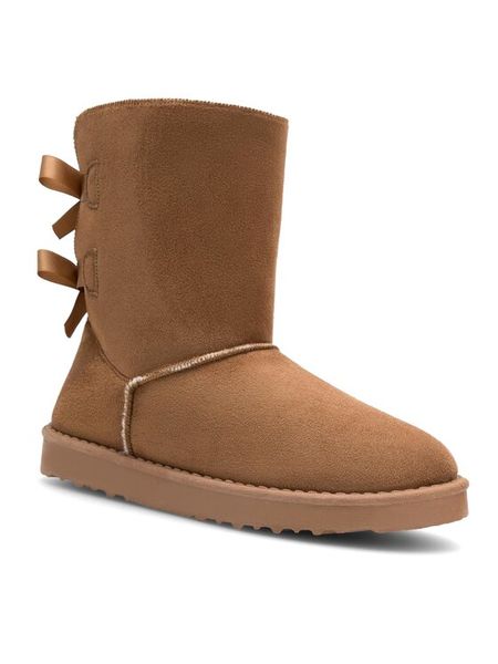 DeeZee Śniegowce CORY WSL19150-21 Brązowy. Brązowe kozaki damskie DeeZee, z materiału. Za 97.99 zł.