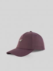 4F Czapka z daszkiem strapback damska - fioletowa XS/S (56cm). Fioletowe czapki i kapelusze damskie 4f, bez wzorów, klasyczne. Za 69.99 zł.