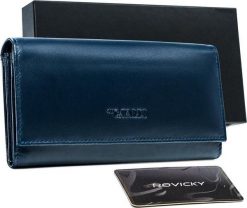 4U Cavaldi Elegancki, podłużny portfel damski z klapą na zatrzask Cavaldi NoSize. Portfele damskie 4U Cavaldi, bez wzorów. Za 125.44 zł.