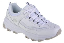 Buty sportowe Sneakersy damskie, Skechers Iconic-Unabashed. Białe obuwie sportowe damskie Skechers, bez wzorów, z materiału, trekkingowe. Za 269.99 zł.
