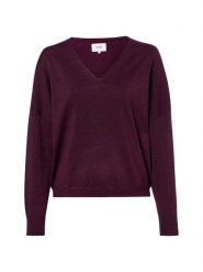 Nümph bluzka z dzianiny Kobiety wiskoza lila, L. Bluzki damskie Nümph, l, bez wzorów, z dzianiny, bez kołnierzyka, bez ramiączek. Za 299.95 zł.