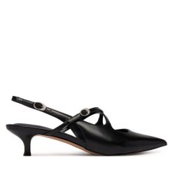 Czółenka Guess. Czarne czółenka damskie Guess, z aplikacjami, bez obcasa, bez zapięcia. Za 549.99 zł.