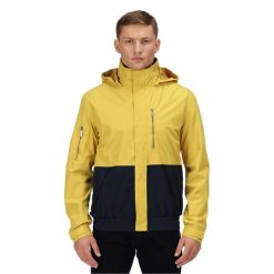 Męska Kurtka Przeciwdeszczowa Feelding. Niebieskie kurtki męskie Regatta, m, bez wzorów, z materiału, z kapturem. Za 78.99 zł.