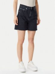 Calvin Klein Jeans Szorty jeansowe J20J225190 Czarny Loose Fit. Czarne szorty damskie Calvin Klein Jeans, bez wzorów, z bawełny. Za 259.99 zł.